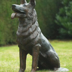 German Shepherd Lifesize Alsation Dog Bronze Sculpture DO 15 1 | Avant Garden Bronzes