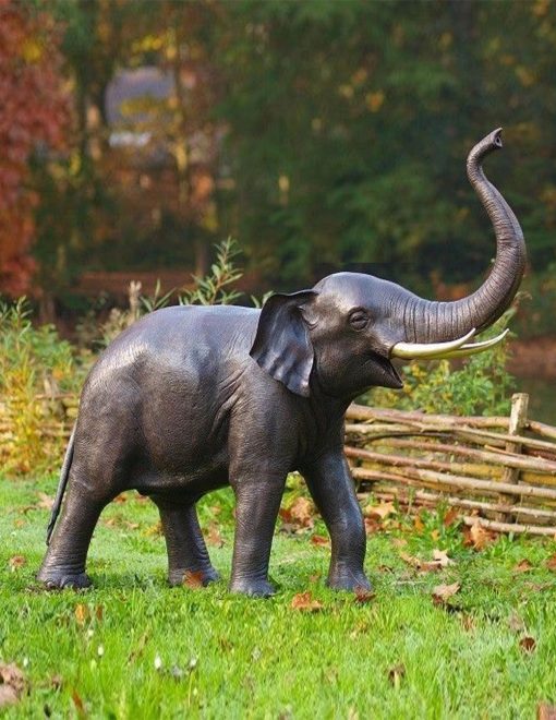 Elephant Fountain Water Feature Wild Animal Bronze Sculpture FO 17 1 | Avant Garden Bronzes