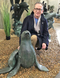 FO 39 Fine Cast Bronze Sculpture Seal Water Feature 75cm 1 | Avant Garden Bronzes