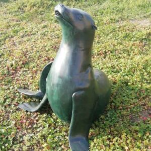 FO 39 Fine Cast Bronze Sculpture Seal Water Feature 75cm 4 | Avant Garden Bronzes
