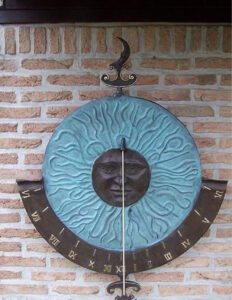 Garden Sundial 110cm Vertical Wall Art Decor Bronze Sculpture AR 17 1 | Avant Garden Bronzes