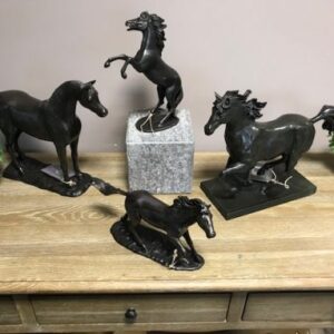 Equestrian Bronze Sculpture Horse Rearing 24cm HO 20 2 | Avant Garden Bronzes