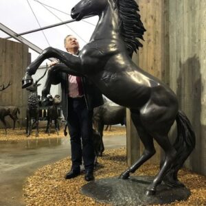Bronze XL Horse Rearing Equestrian Sculpture 227cm HO 22 5 | Avant Garden Bronzes