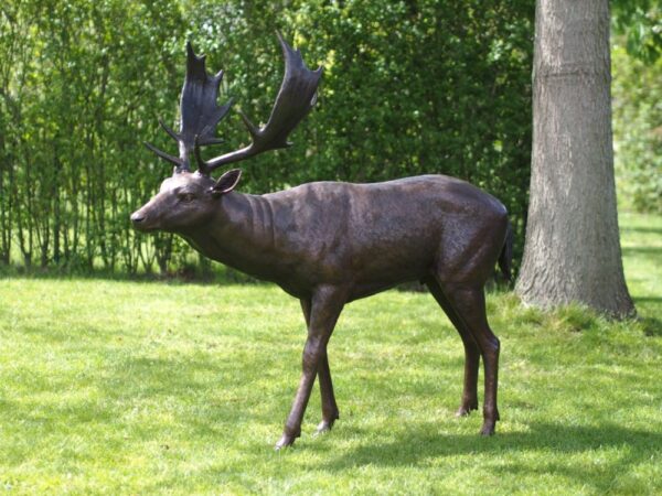 Lifesize Stag Deer Bronze Sculpture WI 84 1 | Avant Garden Bronzes