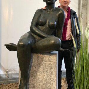 Solid Bronze Clarissa Nude Woman Sculpture 120cm 2 | Avant Garden
