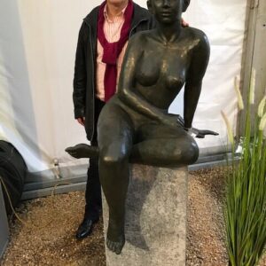 Solid Bronze Clarissa Nude Woman Sculpture 120cm 3 | Avant Garden