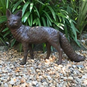 Solid Bronze Fox Sculpture 2 | Avant Garden