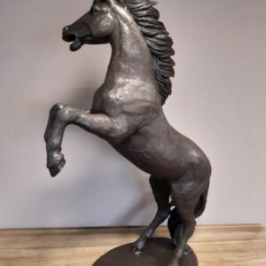 Solid Bronze Horse Rearing Sculpture HO 16