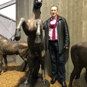 Solid Bronze Horse Rearing Sculpture HO 25