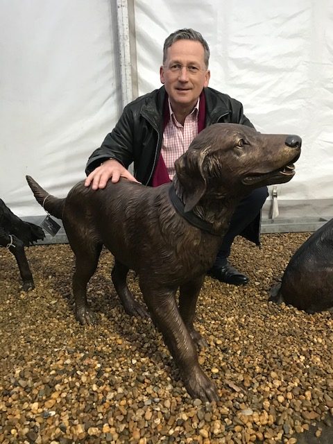 Retriever Dog Bronze Sculpture Lifesize DO 14 4 | Avant Garden Bronzes