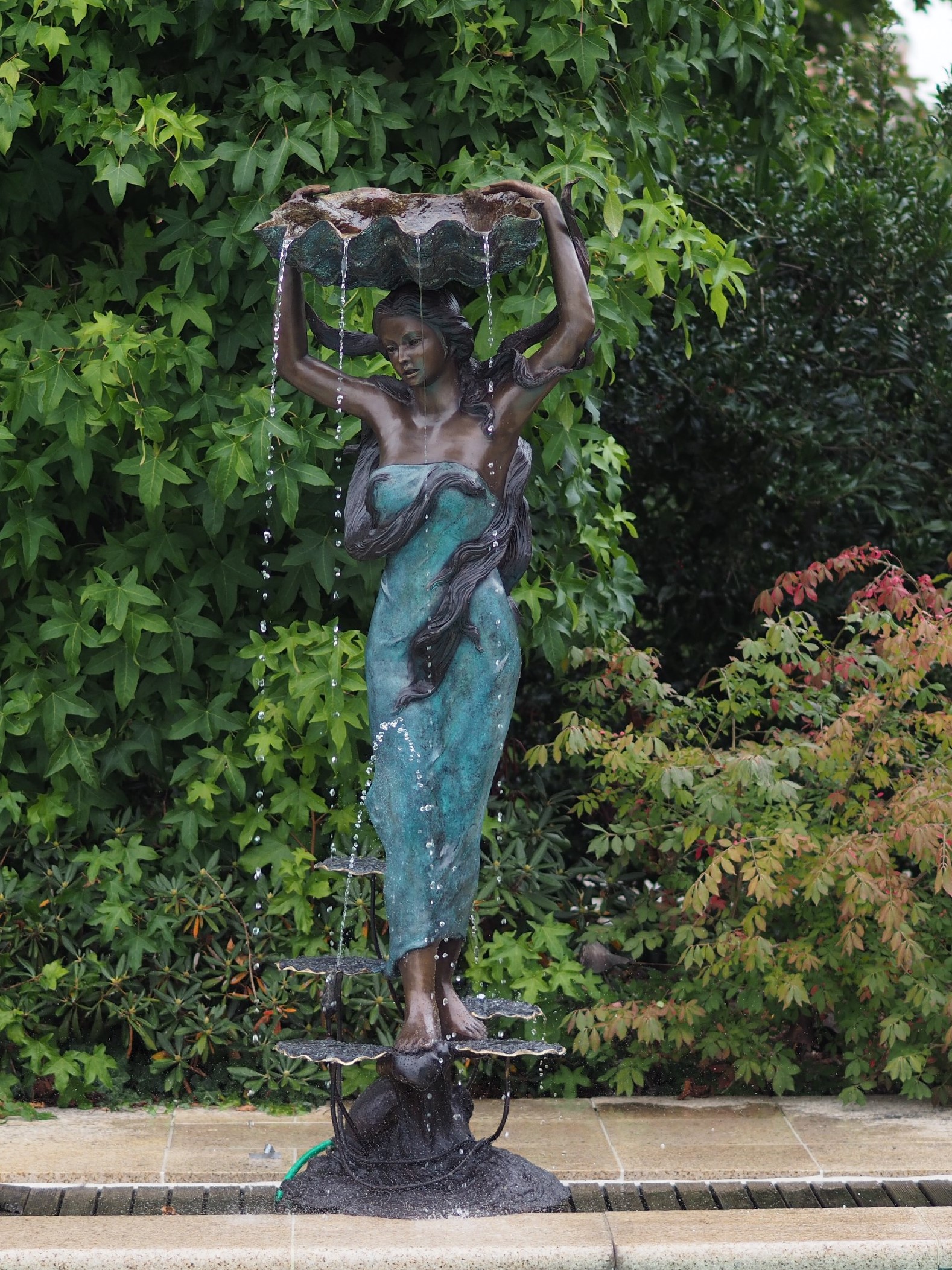 Bronze Nymph Water Feature Sculpture Shell Fountain FO 84 1 | Avant Garden Bronzes