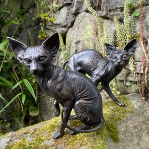 Sphynx Cats Lifestyle Bronze Sculptures 4 | Avant Garden Bronzes