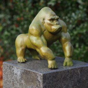 WI 78 Gorilla Fine Cast Solid Bronze Sculpture 5 | Avant Garden Bronzes