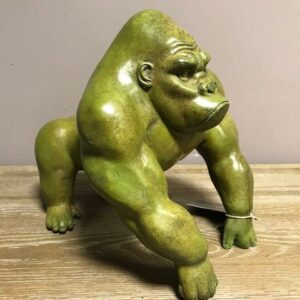 WI 78 Gorilla Fine Cast Solid Bronze Sculpture 6 | Avant Garden Bronzes