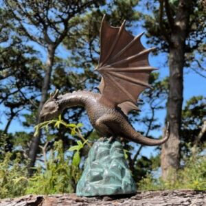 FO 57 Solid Bronze Dragon Fountain Sculpture 10 | Avant Garden Bronzes