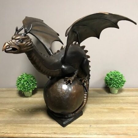 MI 7 Bronze Dragon Fountain Finial Sculpture Garden Ornament 5 | Avant Garden Bronzes