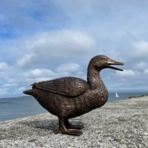BI 1 Solid Bronze Duck Sculpture 2 | Avant Garden Bronzes