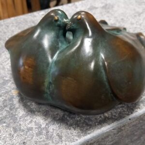 Fine Cast Bronze Sculpture Love Birds Heart 4 | Avant Garden Bronzes
