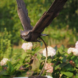 Bronze Bird Sculpture Flying Owl Wingspread BI 37 1 | Avant Garden Bronzes