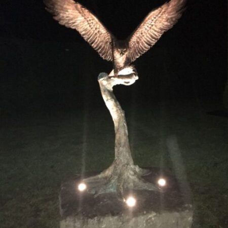 BI 53 Solid Bronze Eagle Lifesize Wingspread Sculpture 5 | Avant Garden Bronzes