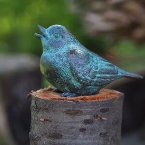 BI 80 Solid Bronze Sparrow Chick 1 | Avant Garden Bronzes