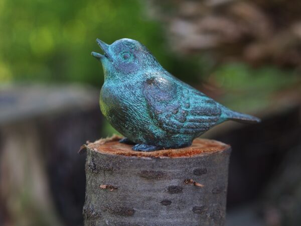 BI 80 Solid Bronze Sparrow Chick 1 | Avant Garden Bronzes