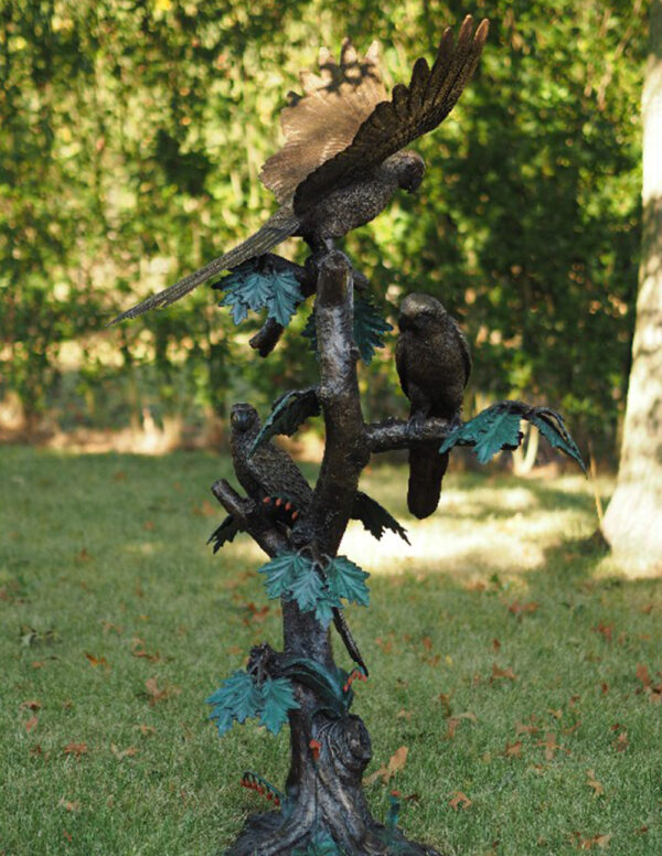 BI 69 Bronze Sculpture Parrots 138cm 2 | Avant Garden Bronzes