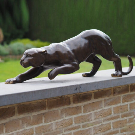 WI 50 Solid Bronze Black Panther Sculpture 1 | Avant Garden Bronzes