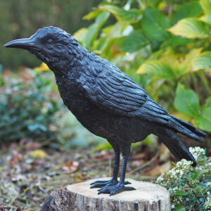 BI 19 Solid Bronze Crow Sculpture 1 | Avant Garden