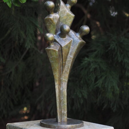 Solid Bronze Abstract Family Sculpture 70cm 1 | Avant Garden Bronzes