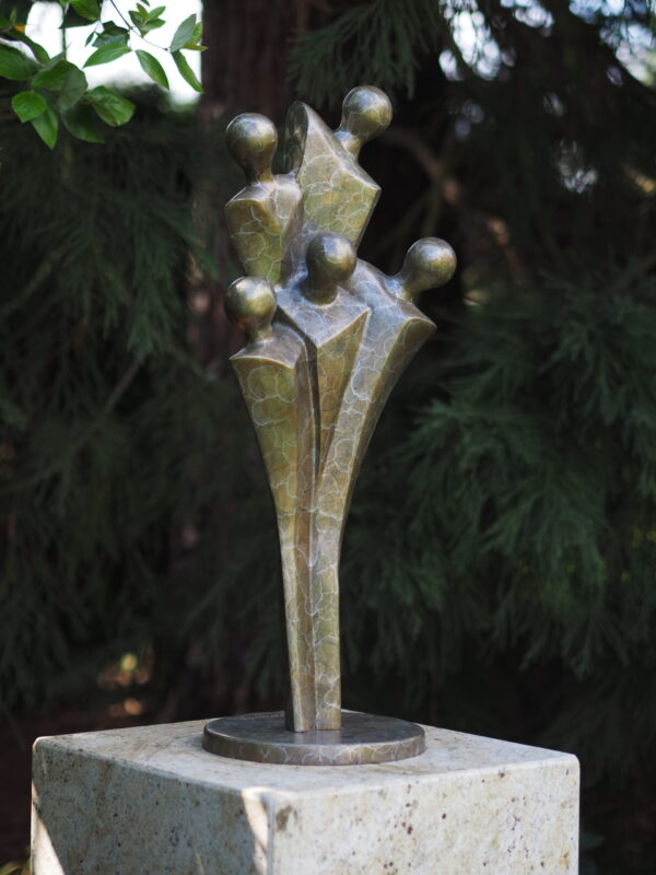 Solid Bronze Abstract Family Sculpture 70cm 1 | Avant Garden