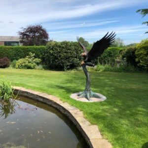 BI 53 Solid Bronze Eagle Lifesize Wingspread Sculpture 12 | Avant Garden Bronzes