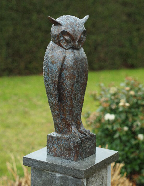 Bronze Sculpture Owl 50cm 1 | Avant Garden Bronzes