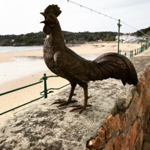 Bronze Bird Sculpture Cockerel Rooster Lifesize BI 62 | Avant Garden Bronzes