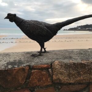 Bronze Pheasant Lifesize Countryside Bird Sculpture 75cm Long BI 77 1 | Avant Garden Bronzes