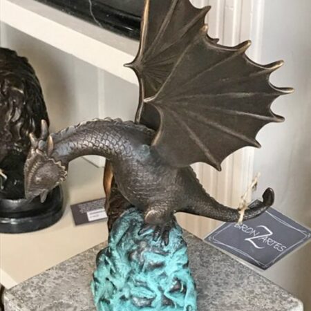 FO 57 Solid Bronze Dragon Fountain Sculpture 2 | Avant Garden Bronzes
