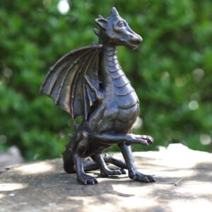 Baby Dragon Solid Bronze Sculpture 1 | Avant Garden Bronzes