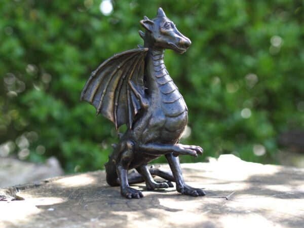 Baby Dragon Solid Bronze Sculpture 1 | Avant Garden Bronzes