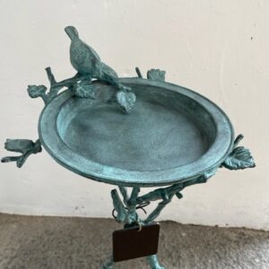 Bird Bath Or Bird Feeder Bronze Garden Decorative Sculpture BI 34 2 | Avant Garden Bronzes