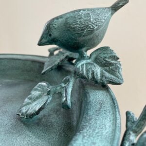 Bird Bath Or Bird Feeder Bronze Garden Decorative Sculpture BI 34 4 | Avant Garden Bronzes