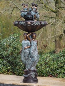Bronze Sculpture Fountain Women Classic Water Feature 1 | Avant Garden Bronzes