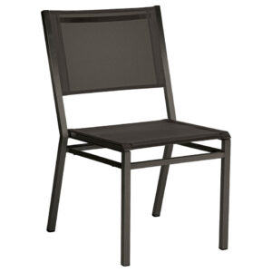 Equinox Graphite Dining Chair Carbon Powder Coated Stainless Steel by Barlow Tyrie 1 | Avant Garden