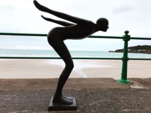 Bronze Man Swimmer Frederick Modern Art Abstract Sculpture 113cm FIME 15 5 | Avant Garden Bronzes