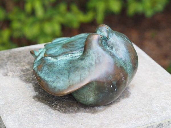 Fine Cast Bronze Sculpture Love Birds Heart 1 | Avant Garden Bronzes