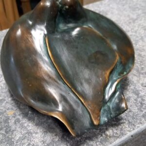 Fine Cast Bronze Sculpture Love Birds Heart 2 | Avant Garden Bronzes