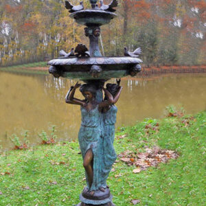 FO 40 Bronze Fountain Three Women Sculpture Water Feature 1 | Avant Garden Bronzes