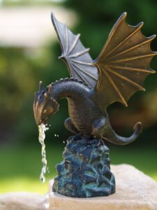 Bronze Dragon Fountain Sculpture Garden Ornament Water Feature FO 57 | Avant Garden Bronzes