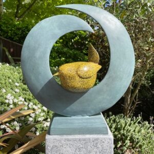 Jenny Wren Solid Bronze Modern Sculpture 6 | Avant Garden Bronzes