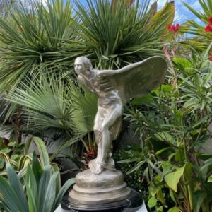 Silver Lady Bronze Spirit Of Ecstasy Sculpture Deluxe Icon 75cm Marble Base MO 52 4 | Avant Garden Bronzes