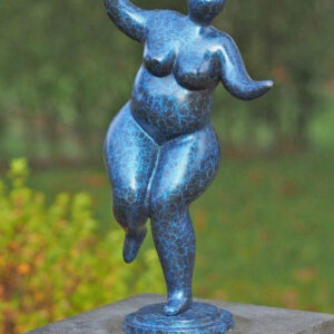 FIWO 47 Bronze Sculpture Nouveau Nude Lady Lets party 37cm 1 | Avant Garden Bronzes